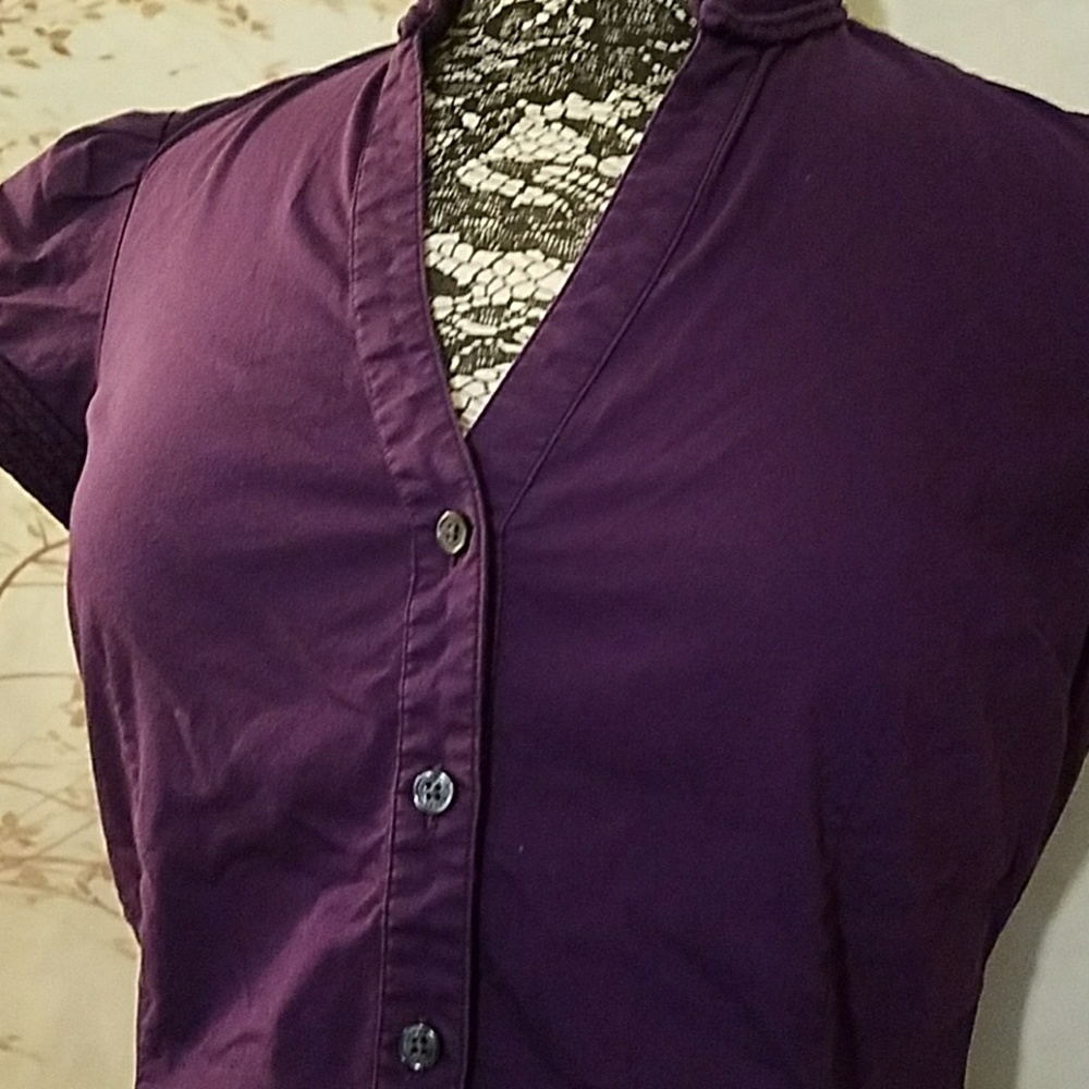 Express Fitted Button Up, Size M - image 3